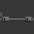 3D Model of Mechanical Console Units With Connecting Beam And Control Panels
