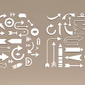 Arrow icon arrow 3d model