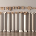 European-style Column Column Roman Column Stone Column Stigma 3d model