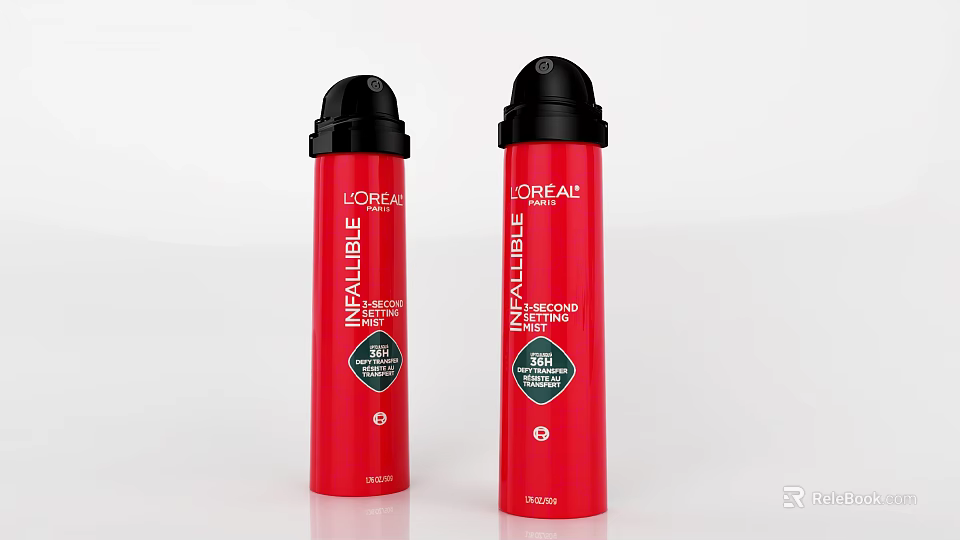 LOREAL INFAILLIBLE 24H Fresh Wear Foundation Red Long Lasting Makeup Cosmetic Product 3d model 