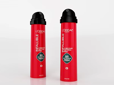 LOREAL INFAILLIBLE 24H Fresh Wear Foundation Red Long Lasting Makeup Cosmetic Product 3d model