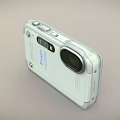 Olympus Tough Digital Camera With White Body Durable Design And Built In Lens