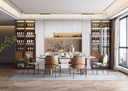 Modern Restaurant 3d model