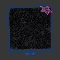 Blue Children's Play Pit With Colorful Balls Pink Star And Cartoon Face Design