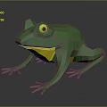 Frog Poison Frog Game Frog Reptile Cold Blooded Animal Reptile 3d model