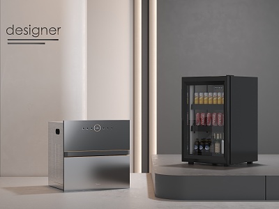 Freezer Beverage Freezer Small Freezer 3d model