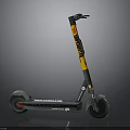 Modern Black And Yellow Electric Scooter With SWAGTRON Brand And Wheels