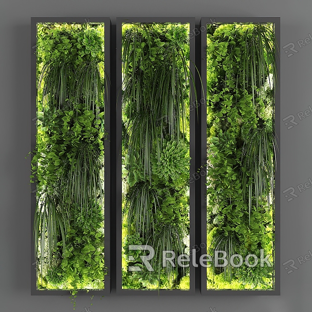 Modern Green Plant Wall Green Plant Wall model