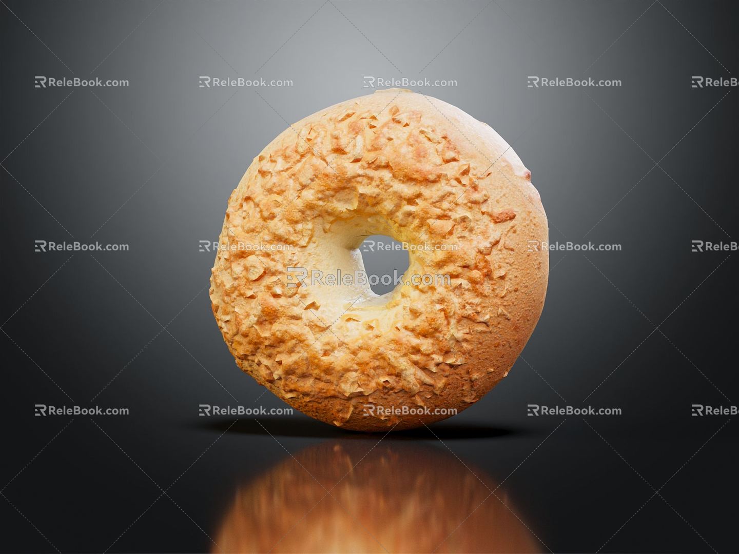 Modern Donut Bagel 3d model