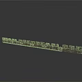 Chinese Great Wall Model With Stone Watchtowers And Continuous Wall Structure