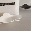 Poliform Modern Lounge Chairs White And Black Minimalist Design Interior Furniture