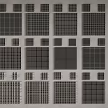 Various Grid Pattern Ceiling Designs With Different Sizes And Styles For Interiors