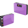 Purple Industrial Equipment With Sleek Design And Control Panel Multiple Ports