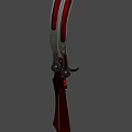 Ruby Butterfly Knife 3d model