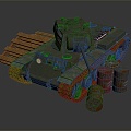 Industrial LOFT Tank World War II Tank World War I Tank Heavy Tank 3d model