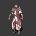 Knights of the Crusader Paladin Warrior 3d model