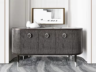Modern Side Cabinet Decorative Cabinet Side Wall Cabinet Ornaments End View Desk Bucket Cabinet TV Cabinet 3d model