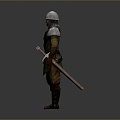 Western Samurai Western Warrior Western Hero Western Warrior Knight Hero Ancient Warrior Paladin 3d model