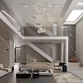 Modern Living Room Interior Design With Marble Wall Wooden Accents Sofa Chandelier And Floor Lamp
