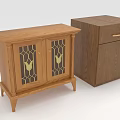 Wooden Console Cabinet With Glass Doors Floral Patterns Legs And Side Cabinet With Drawers