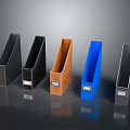 Various Colorful File Folders For Office Organization With Different Hues And Hard Cases