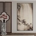 New Chinese Decorative Painting 3d model