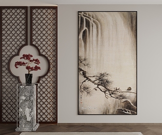 New Chinese Decorative Painting 3d model