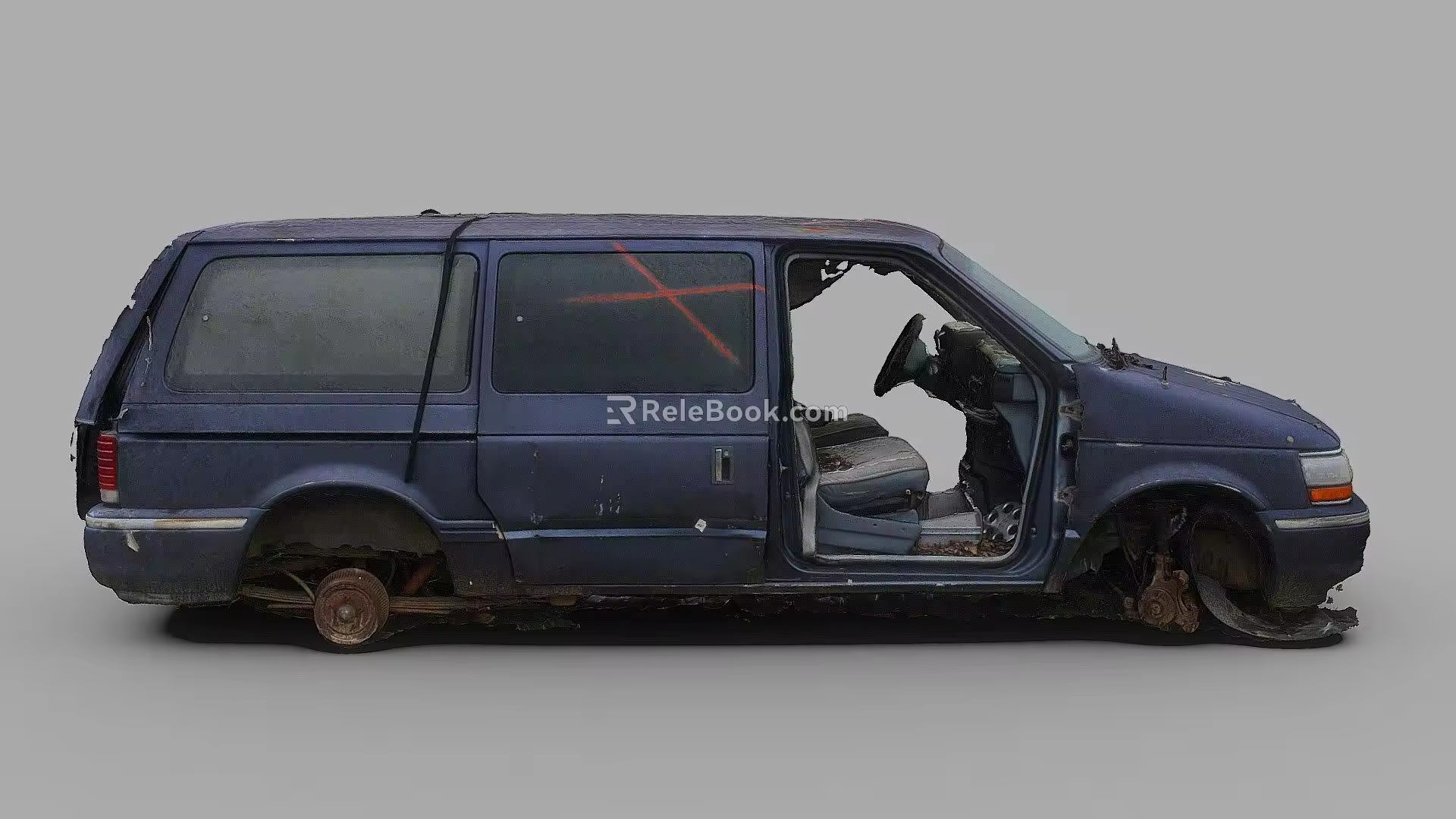 Melancholy minivan 3d model