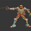 Modern Game Character Sci-Fi Warrior Future Warrior Super Soldier Magic Warrior 3d model