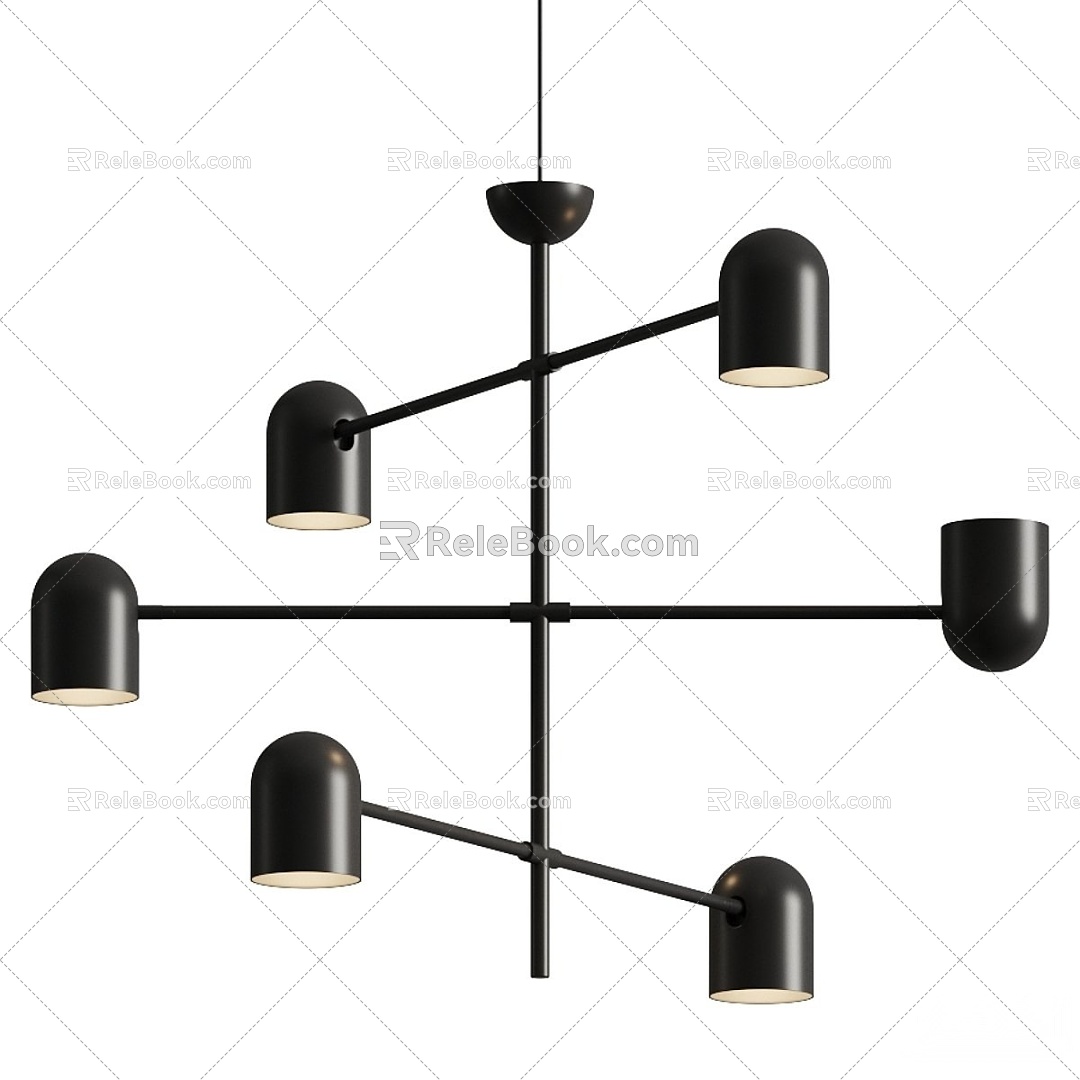 chandelier Nordic chandelier multi-head chandelier 3d model