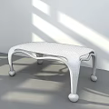 Modern Black Dining Table With Curved Legs In Light Shadow Interior