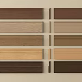 Various Colored Wooden Decorative Lines In Different Styles For Interior Design