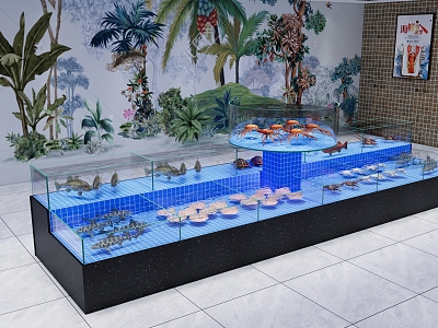 Seafood Pool Restaurant Seafood Pool Hotel Seafood Pool renderings model