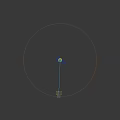 Aerial Planning Circular Layout 3D Model With Buildings Green Spaces And Blue Areas