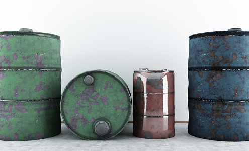 Industrial LOFT petrol drum 3d model