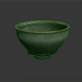 Handcrafted Ceramic Bowl With Gray White Glaze And Red Rim For Everyday Use