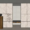Silent partition screen partition 3d model