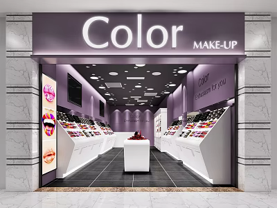 Modern cosmetics store beauty store 3d model