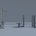 Professional Sports Equipment Collection with Strength Training Machines Workout Benches and Core Training Tools