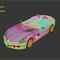 Modern Silver Convertible Sports Car With Sleek Body And Shiny Exterior Design
