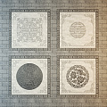 New Chinese-style Tiles 3d model