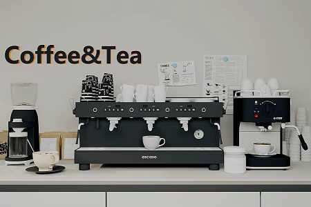 Coffee Machine Kitchen Appliances Capsule Coffee Machine Grinder Bean Machine Direct Drink Machine Coffee Ornaments 3d model