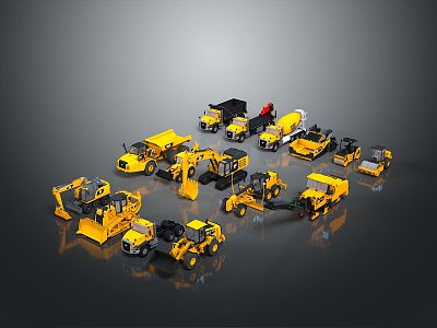 Engineering vehicles Engineering vehicles Construction vehicles Construction vehicles Large transport vehicles Engineering vehicles Infrastructure equipment 3d model