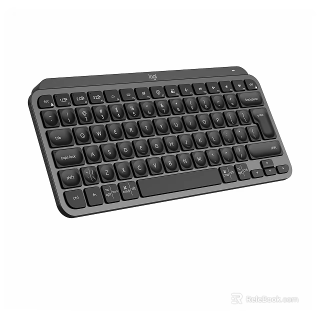 Compact Wireless Computer Keyboard With Slim Design And Responsive Keys For Efficient Typing 3d model 