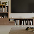 Living And Dining Room Interior With White Sofa Coffee Table Dining Table And Decorative Elements