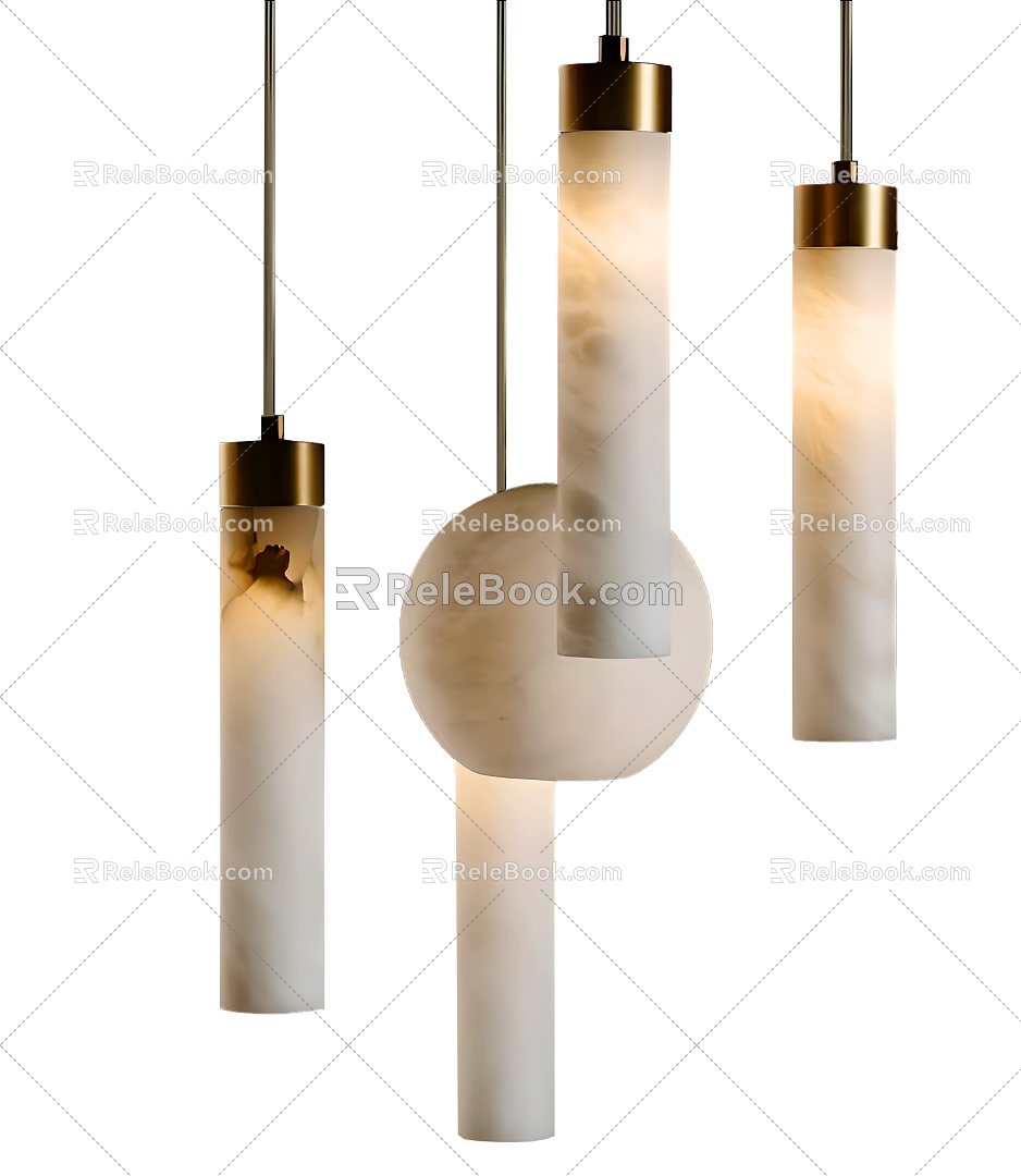 Modern marble ceiling Metal ceiling 3d model