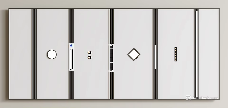 Modern Ceiling Design With Sleek Lines Geometric Patterns And Recessed Lighting 3d model