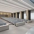 Report hall multi-function hall ladder classroom meeting room recording classroom intelligent classroom wisdom report hall 3d model
