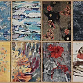 Square Rugs With Various Design Patterns Including Floral Abstract And Colorful Prints