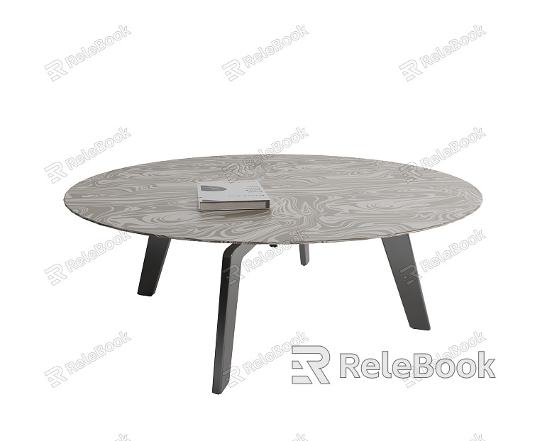 Round coffee table model